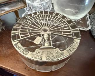 Hickok Sundial Vanity Powder Jar