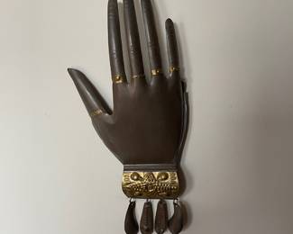 Decorative Bronze & Brass Tone Tine Milagro Hand