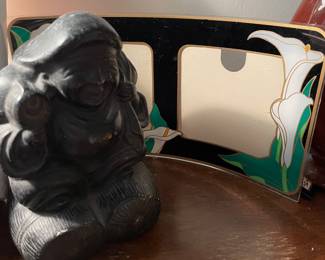 Bronze Tone Daikokuten God of Wealth Figurine