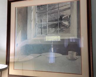 Framed & Matted "Groundhog Day" Pring by Andrew Wyeth