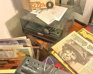 Koss KO/727B Stereophones, Garrard Synchro Lab Turntable