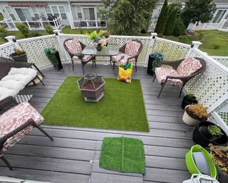 Lots of beautiful outdoor furniture