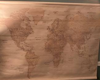 Canvas world map