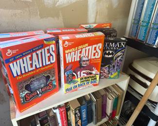 Collectors Wheaties boxes, some with cereal in it!