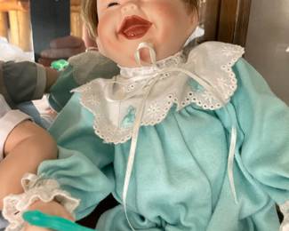 Ashton Drake Galleries 1991 “My First Tooth" Little Patricia Porcelain Doll by Kathy Barry-Hippensteel
