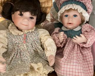 The Ashton Drake Gallery Patchwork of Love Series Porcelain Dolls By Julie Good Kruger
