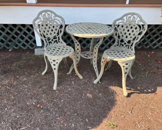 Outdoor Metal Bistro Set