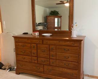 American Drew Matching Highboy & Triple Dresser