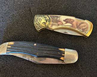 Franklin Mint Grizzly Bear Collectors Pocket Knife 
