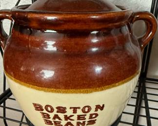 Boston Baked Beans Stoneware Crock