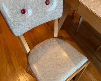 1950s Mid-Century Modern Laminate Dining Set with Vinyl Chairs