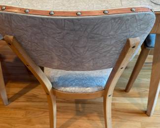 1950s Mid-Century Modern Laminate Dining Set with Vinyl Chairs
