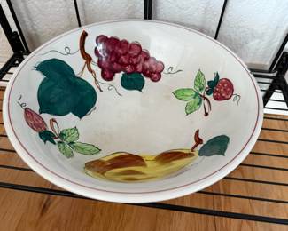 Ironstone MG Ceramic Fruit Design Serving Bowl