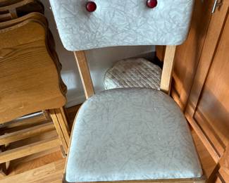 1950s Mid-Century Modern Laminate Dining Set with Vinyl Chairs