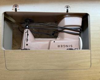 1951 Singer 401A Sewing Machine and Cabinet