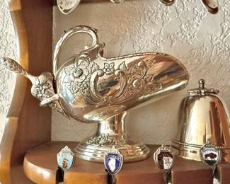 Silverplate Sugar Scuttle with Scoop 