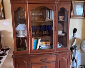 Solid wood hutch