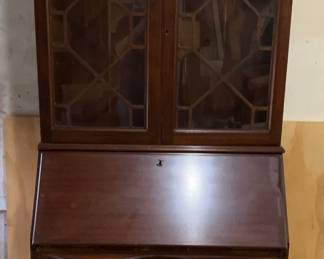 Walnut Georgian Secretary Desk