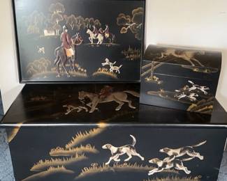 004 Traditional Hunting Scene Chests Wall Painting