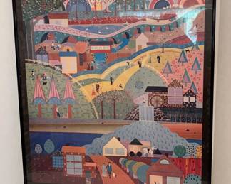 Three Large Framed Art Prints