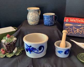 Vintage Ceramic Enamel Kitchen Items