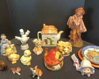Variety Of Ceramic Figurines