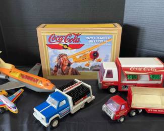 Vintage Soda And TWA DieCast