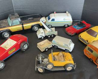 Variety Of Metal Cars, Trucks Trailers