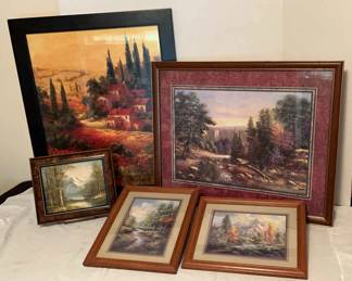 Colorful Landscape Framed Prints Original painting