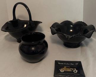 Fostoria Black Glassware 2 More