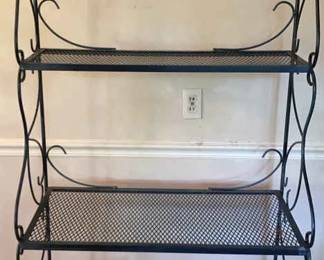Wrought Iron Bakers Rack