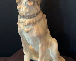Dog Porcelain Figurine