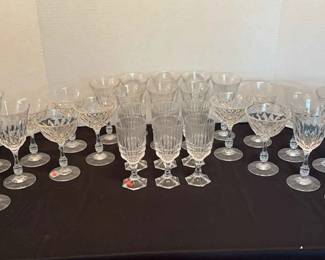 Fostoria Crystal Wine And Goblet Glasses