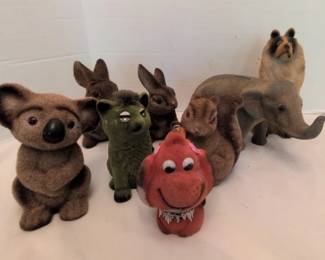 Vintage Felt Coin Banks