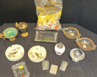 Vintage Lighter, Ashtrys, Matchbooks