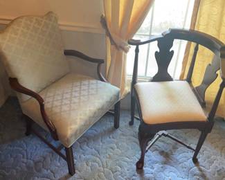 Pair of Queen Anne Style Chairs