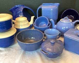Blue Stoneware Various Pieces