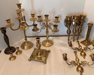 Brass Metal Candle Stick Holders