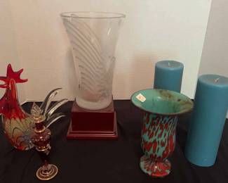 Decorative Vases, Figurines Candles