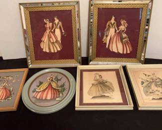 Vintage Art Deco Framed Art