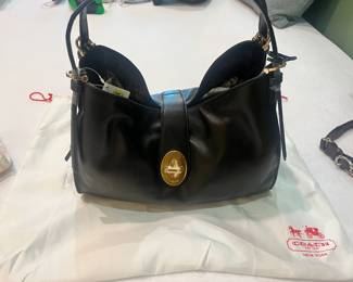 New black coach handbag