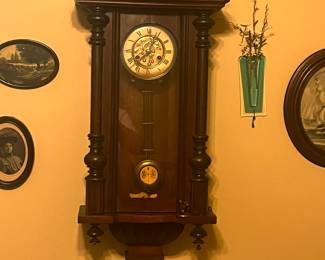 Antique pendulum wall clock