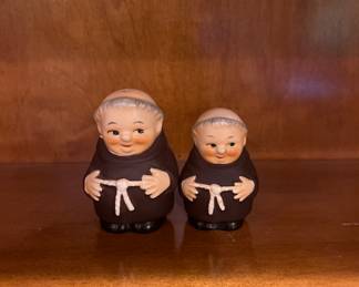 Hammel global West German Friar Tuck salt and pepper shakers