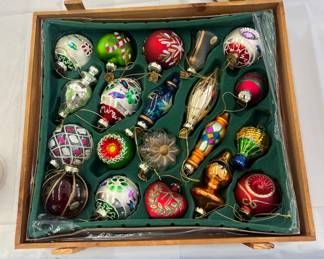 New glass Christmas ornaments