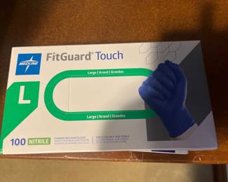 Large quantity of disposable medical gloves