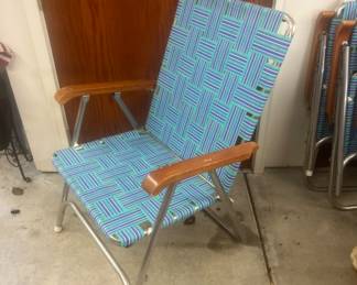 Set a four Webb lawn chairs