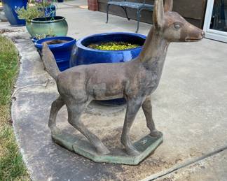 Concrete deer small crack