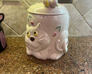 Cat cookie jar