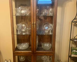 Beautiful glass front, Crystal and candlewick