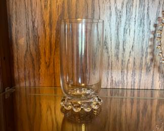 Candlewick tumblers, also available are stemed glasses, salad plates and other pieces
